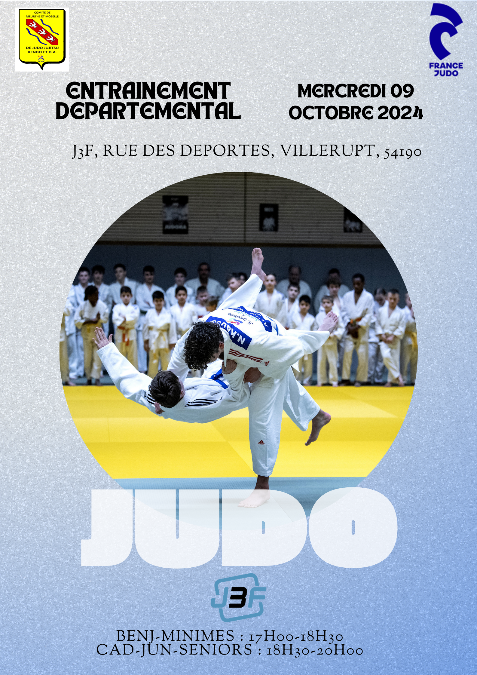 Regroupement Benjamins/Minimes & Cadets/Juniors/Seniors du 9 octobre 2024